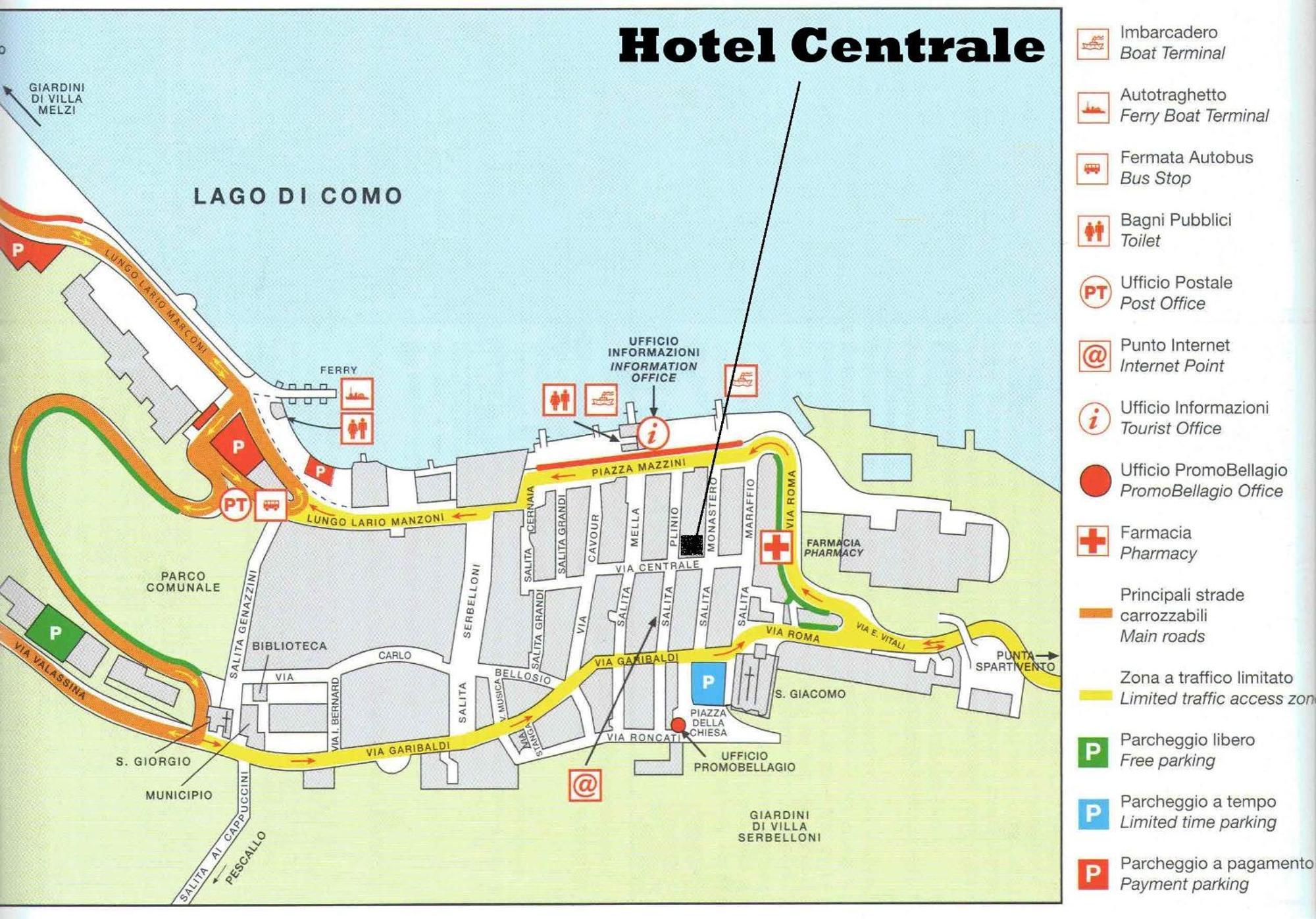 Hotel Centrale Bellagio Kültér fotó